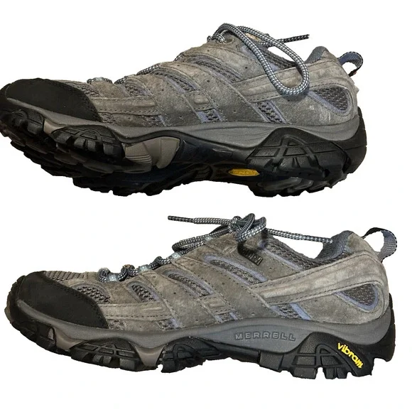 Merrell Moab 2 Shoes Womens 9 Grey Hiking Backpacking Walking Waterproof JO6026 - Picture 3 of 10